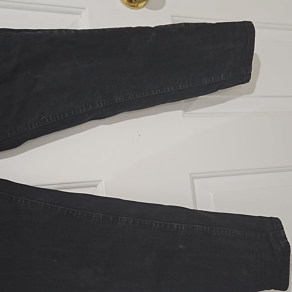 Frank and Oak The Stevie Tapered Fit High Rise Jean in Washed Black - Picture 5 of 10